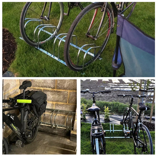 BIKE STAND RACK FOR BICYCLE PARKING STAND FLOOR WALL MOUNT INDOOR OUTDOOR NEW Corbycart
