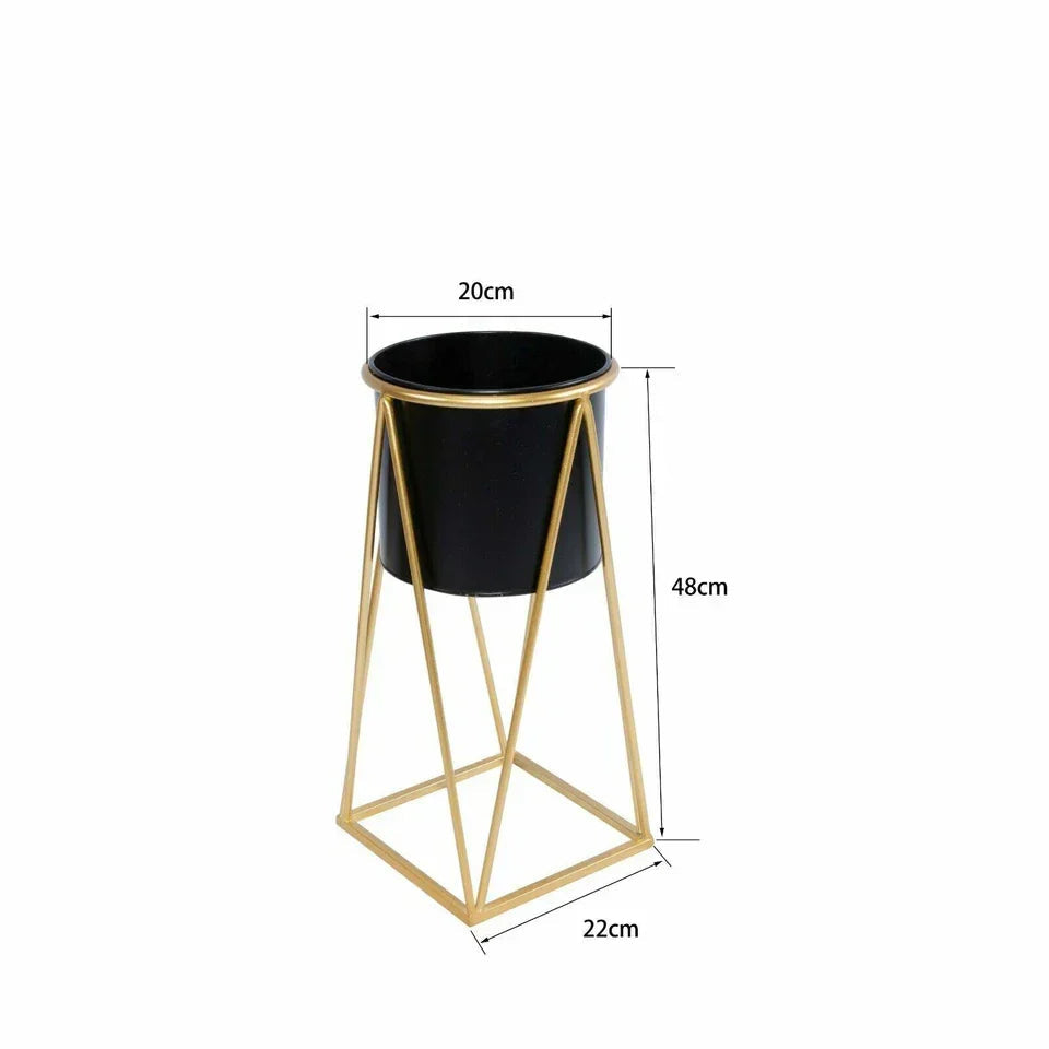 Metal Planter Stand With Plant Pot Flower Pot Corbycart