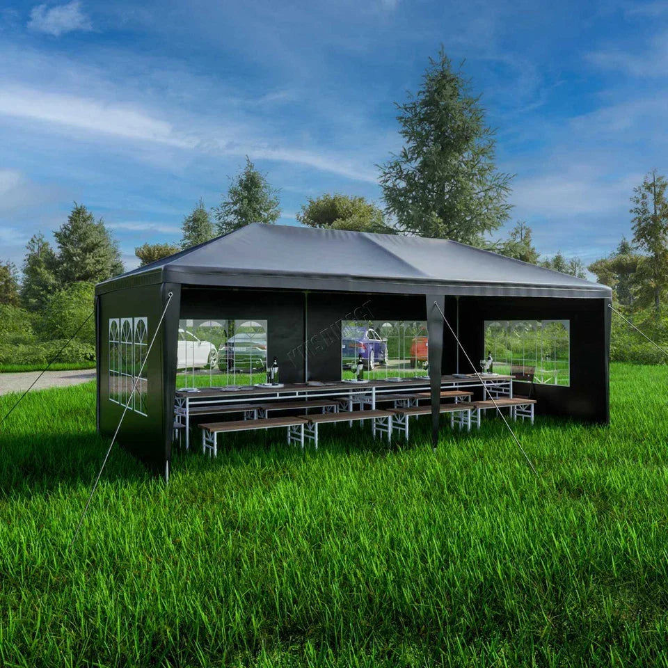 3x6m Garden PE Gazebo Party Wedding Camping CorbyCart