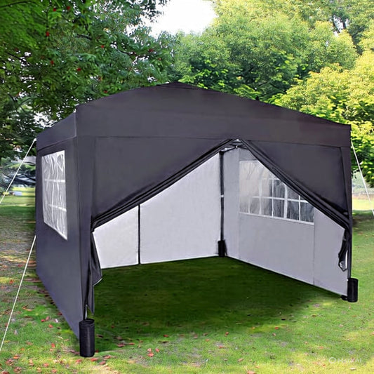 3x3m Pop up Heavy Duty Gazebo With Sides And Weight bags CorbyCart