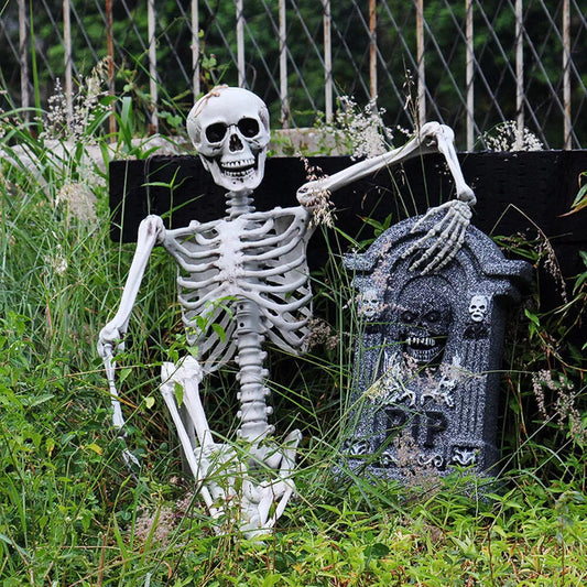 170cm Full Life Size Halloween Hanging Human Skeleton Bones Posable Skull Party CorbyCart