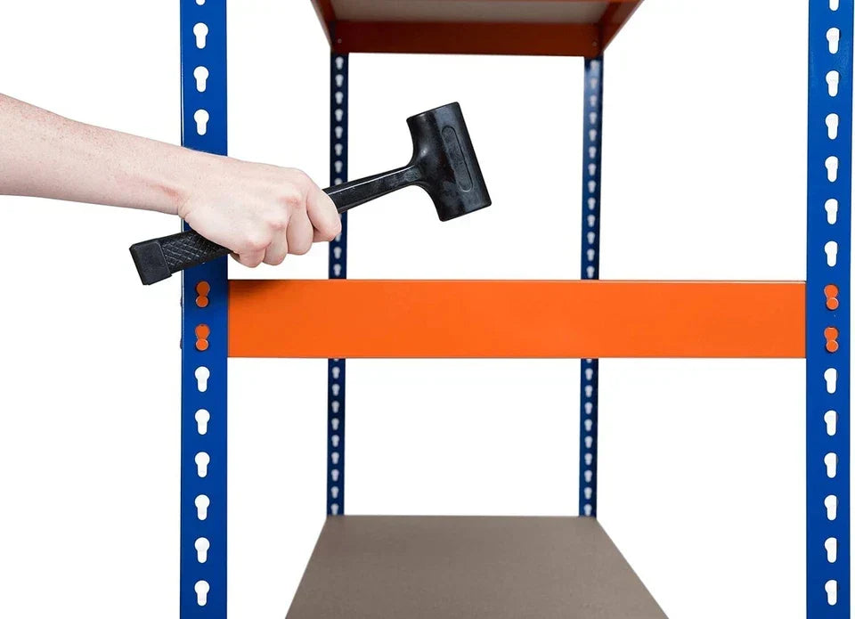 Heavy Duty Warehouse Racking Garage Shelving Storage Shelves Metal Shelf Unit 180x120x60cm Corbycart