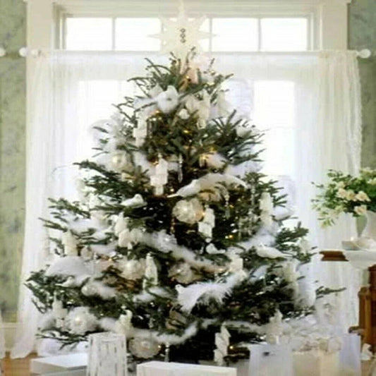 2M Christmas Tree White Feather Boa Strip Xmas Ribbon Home Party Garland❀ CorbyCart