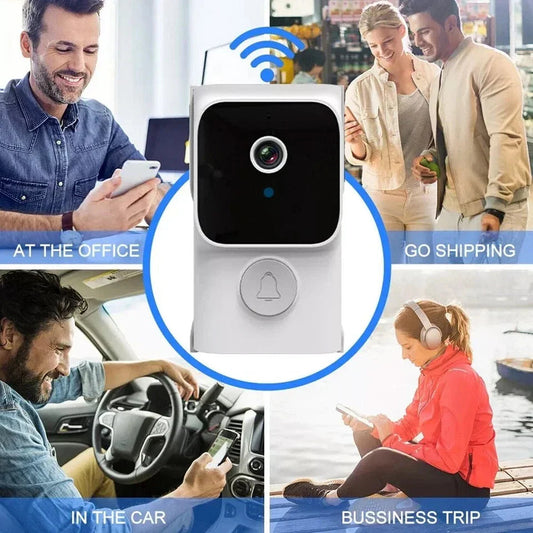 Wireless Smart Video Doorbell Wibell Security Intercom HD Video Camera Door Bell CorbyCart