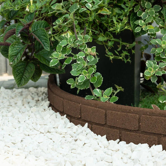 Garden Lawn Edging Flexible Flower Bed Border Wall Eco Recycled Rubber 'EZ' NEW Corbycart