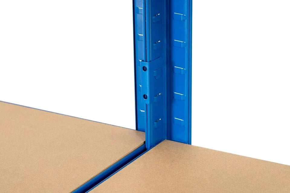 5 Tier Blue Metal Garage Shelving Unit 1000kg 180x120x60cm Corbycart