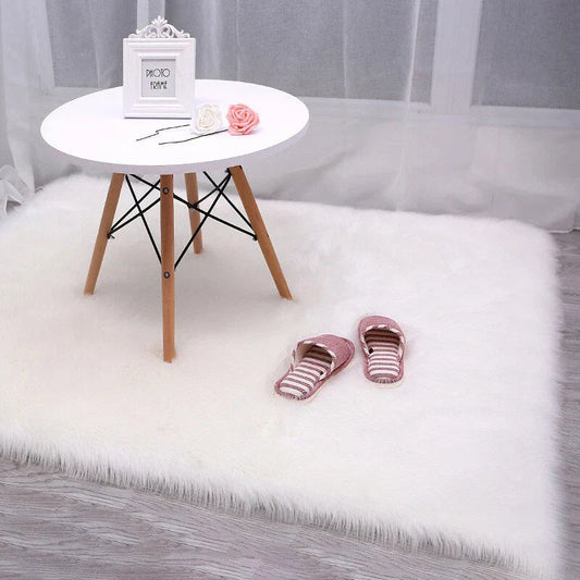 Faux Fur Sheepskin Fluffy Rug Soft LivingRoom Bedroom Rectangle Carpet Floor Mat CorbyCart