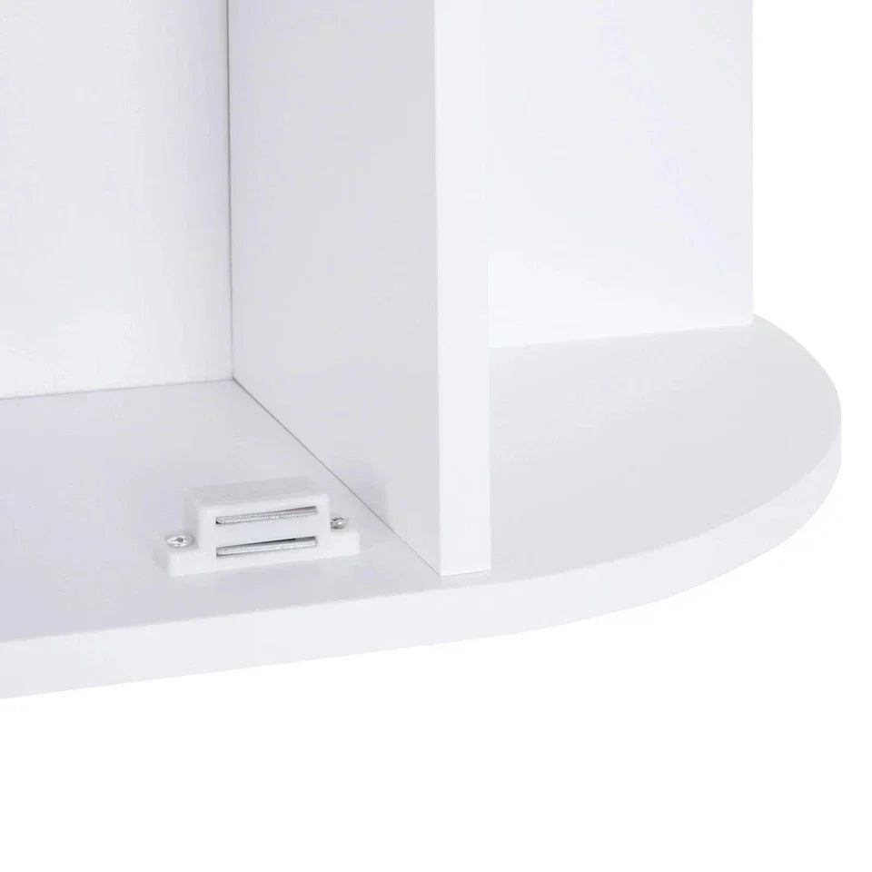 Wall Mounted Bathroom Cabinet with Mirror Single Door Storage Shelves CorbyCart