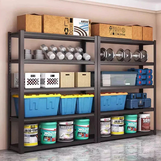 5 Tier Boltless Garage Storage Shelving Steel Racking Galvanised 198x100x50cm UK Corbycart