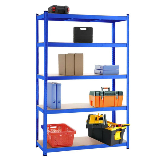 5 Tiers Shelving Units Warehouse Racking Shelf Steel Garage Unit 180x100x40CM Corbycart