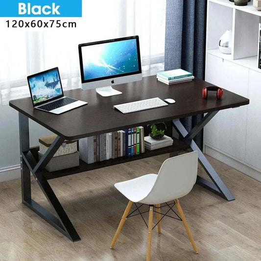 Computer Desk Laptop Pc Study Table Office Desk Home Furniture Workstation Shelf CorbyCart