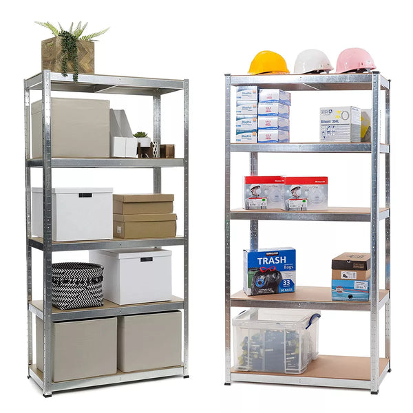 5 Tiers Shelving Units Warehouse Racking Shelf Steel Garage Unit 180x100x40CM Corbycart