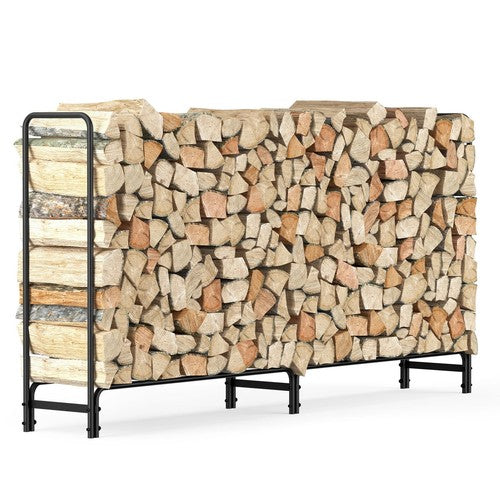 Outdoor Firewood Log Pile Rack Heavy Duty Wood Storage Organiser Holder Stand Corbycart