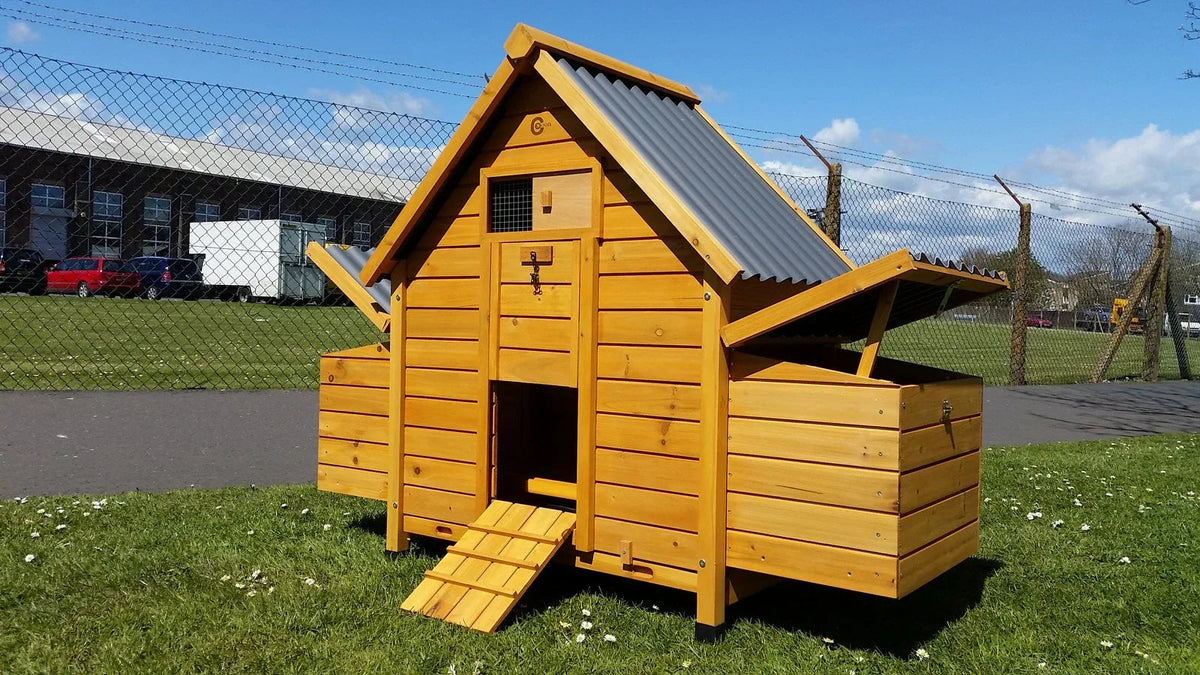 CHICKEN COOP RUN HEN HOUSE POULTRY ARK HOME NEST BOX COOPS RABBIT HUTCH PLASTIC Corbycart