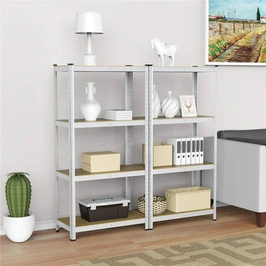 4 Tier Racking Shelf 180x90x45cm Heavy Duty Garage Shelving Storage Shelves Unit Corbycart