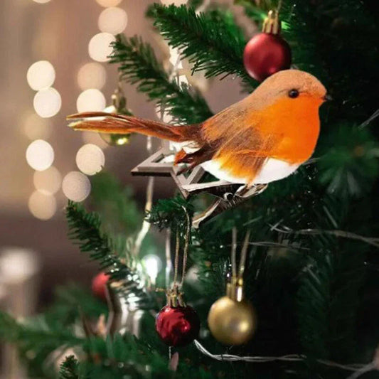 6/12x Clip On Christmas Robins Cute Festive Xmas Tree Bird Decoration Ornament CorbyCart
