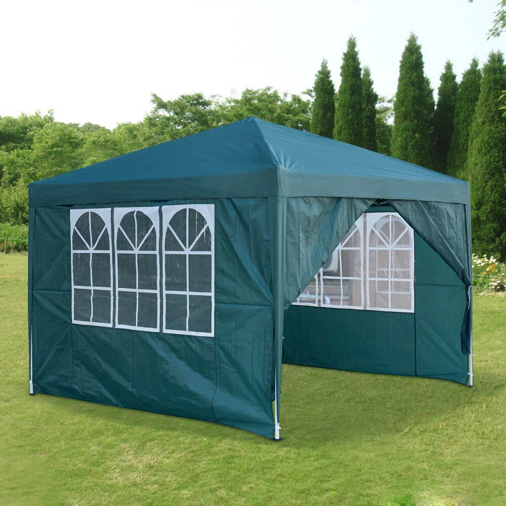 2.5x2.5m Pop Up Gazebo Marquee Outdoor Garden Party Tent Canopy with 4 Sides CorbyCart