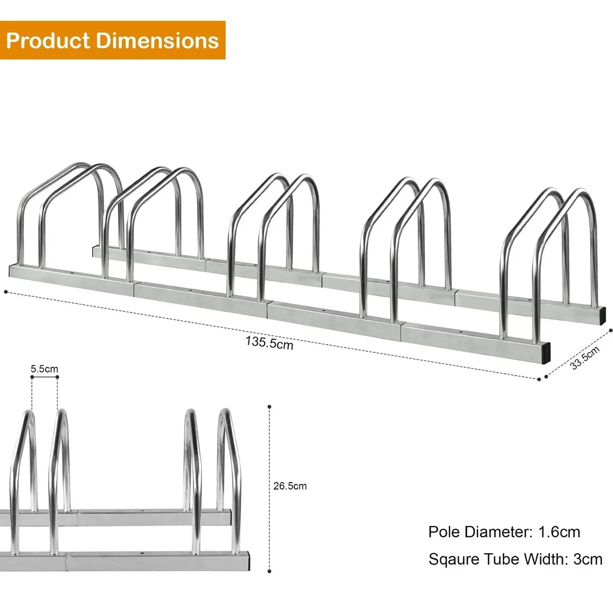 BIKE STAND RACK FOR BICYCLE PARKING STAND FLOOR WALL MOUNT INDOOR OUTDOOR NEW Corbycart