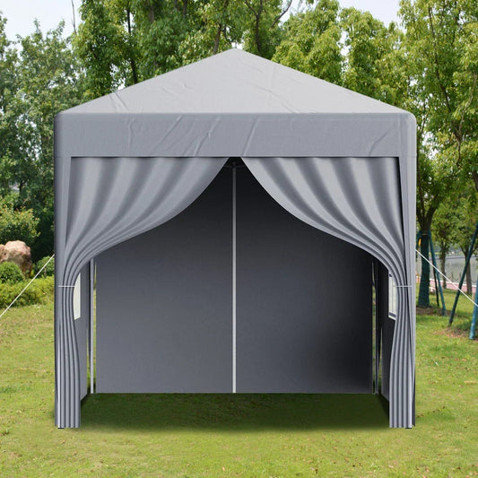2X2M Pop-up Gazebo with 4 Sides Outdoor Garden Canopy Party Tent CorbyCart
