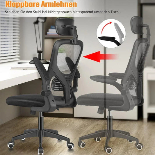 Mesh Office Chair with Adjustable Headrest, Ergonomic Swivel Computer Chair CorbyCart