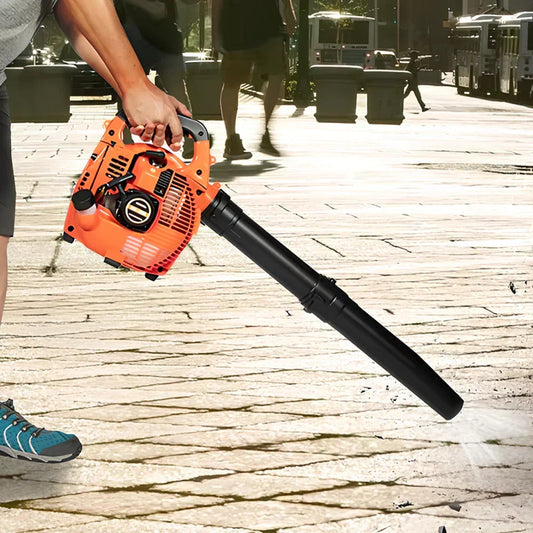 26cc Garden Yard Hand held Petrol Leaf Blower Powerful 2 Stroke Air Cooled Engine Corbycart