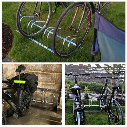 BIKE STAND RACK FOR BICYCLE PARKING STAND FLOOR WALL MOUNT INDOOR OUTDOOR NEW Corbycart