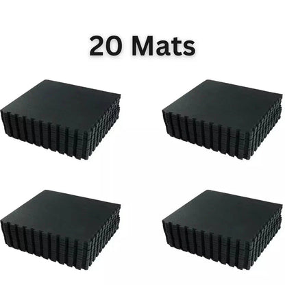 Yoga Tiles Mat Gym Thick Flooring Interlocking Floor Mats Soft Foam 60x60cm CorbyCart