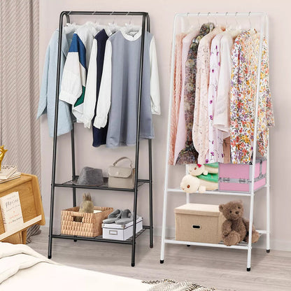 Metal Clothes Rail Hanging Rack Garment Display Stand Storage Shelf CorbyCart