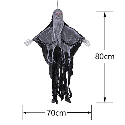 Faceless Ghost Light Up Animatronic Ghost - Halloween Decoration Prop (2 Pack)