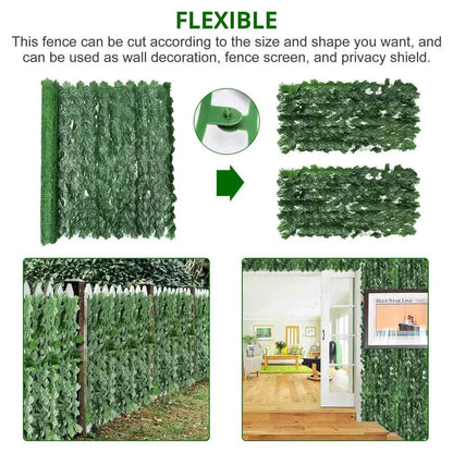3M Artificial Garden Fence Hedge Ivy Leaf Wall Privacy Balcony Screening Trellis Corbycart
