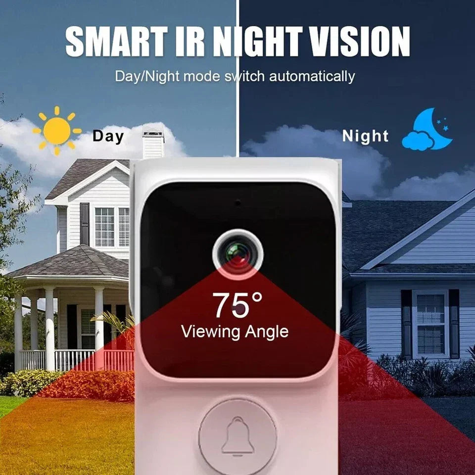 Wireless Smart Video Doorbell Wibell Security Intercom HD Video Camera Door Bell CorbyCart