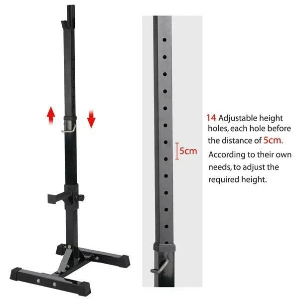 Squat Racks Barbell Rack Stand Adjustable Olympic Weight Bench Press Home Gym CorbyCart
