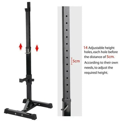 Squat Racks Barbell Rack Stand Adjustable Olympic Weight Bench Press Home Gym CorbyCart