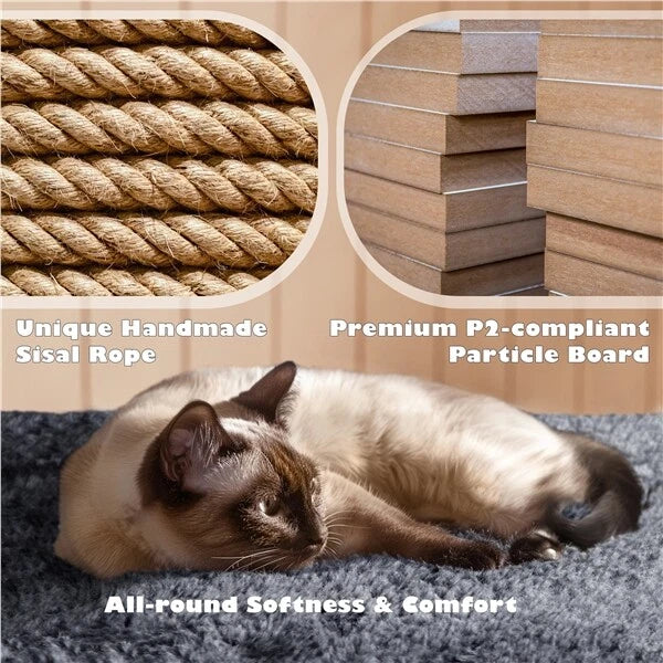 Cat Tree Cat Tower Cat Condo with Scratching Posts & Ladder for Cats Kittens Corbycart