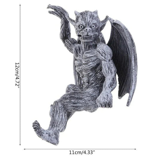 Home Wall Art Hanging Resin Gargoyle Garden Adornment Ornaments Outdoor Decor UK Corbycart