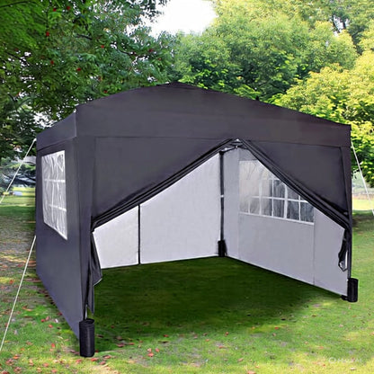 3x3m Pop up Heavy Duty Gazebo With Sides And Weight bags