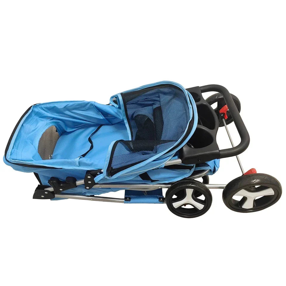 Pet Stroller Dog Cat Puppy Pram Pushchair Travel Cart Jogging Buggy Carrier Corbycart