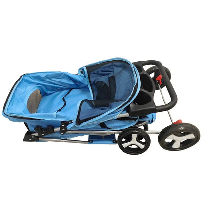 Pet Stroller Dog Cat Puppy Pram Pushchair Travel Cart Jogging Buggy Carrier Corbycart