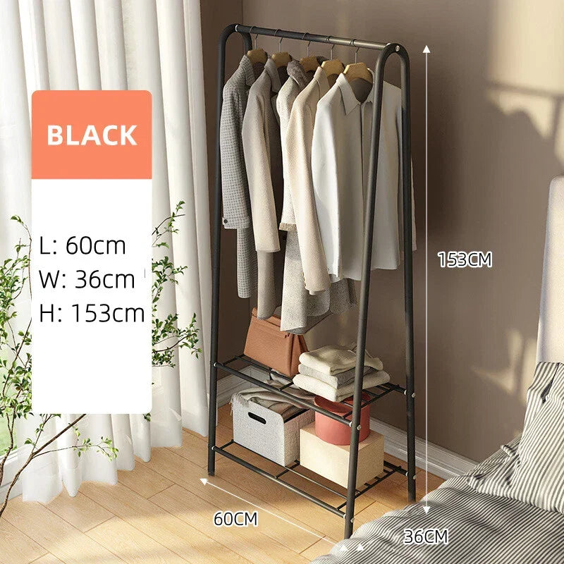 Metal Clothes Rail Hanging Rack Garment Display Stand Storage Shelf CorbyCart