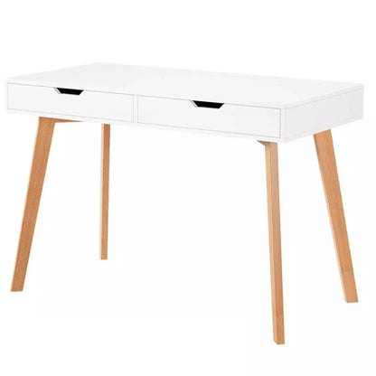 Wooden Computer Desk Dressing Table Home Office Study Bedroom With Drawers White