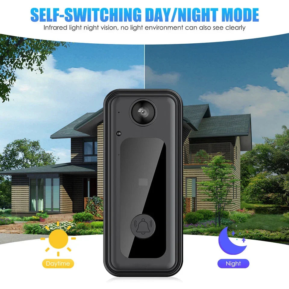 Wireless WiFi Smart Video Doorbell Phone Security Camera Door Ring Intercom Bell CorbyCart