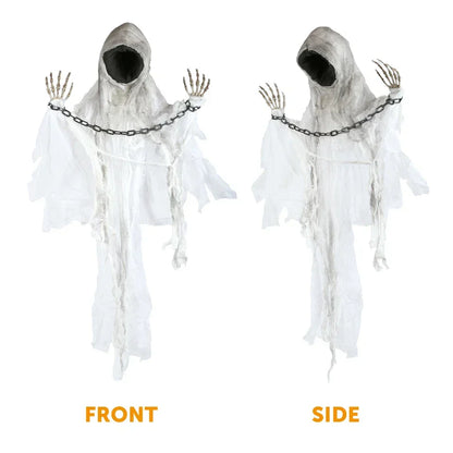 85cm Faceless Spectre Light Up Moving With Sound Halloween Party Prop