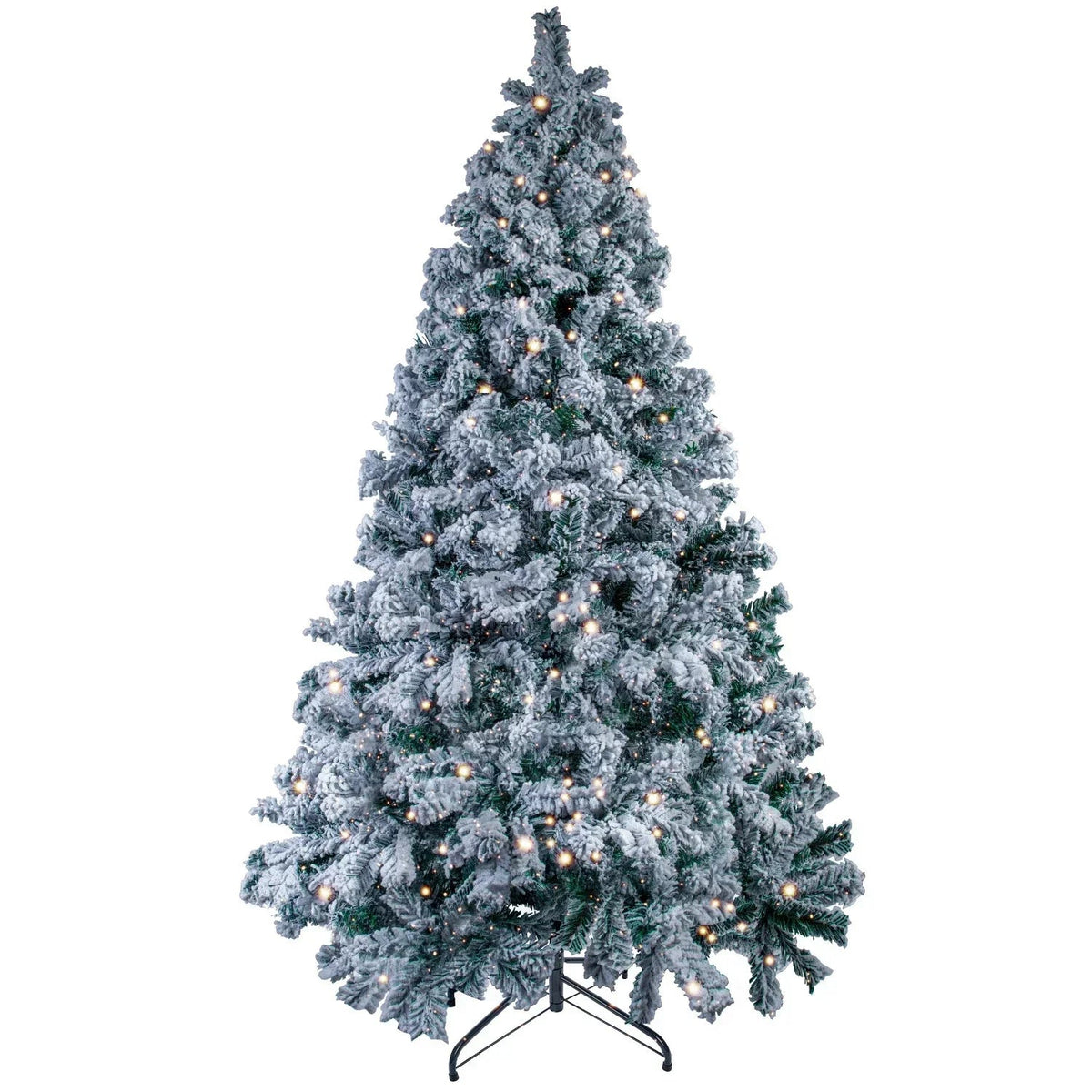 5/6FT Snow Flocked Christmas Tree Bushy Branch Xmas Home Decoration In&Outdoor CorbyCart
