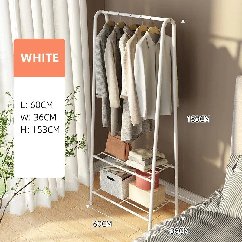 Metal Clothes Rail Hanging Rack Garment Display Stand Storage Shelf CorbyCart