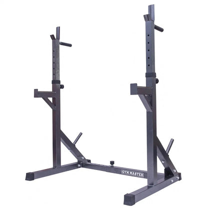 GYM MASTER Adjustable Squat Dip Rack Weight Lifting Stand Power Cage Frame CorbyCart