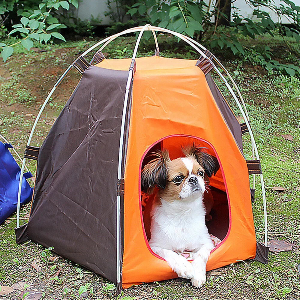 Sun-block Pet Tent Waterproof Tent Foldable Breathable Breathable Pet Shelter Corbycart