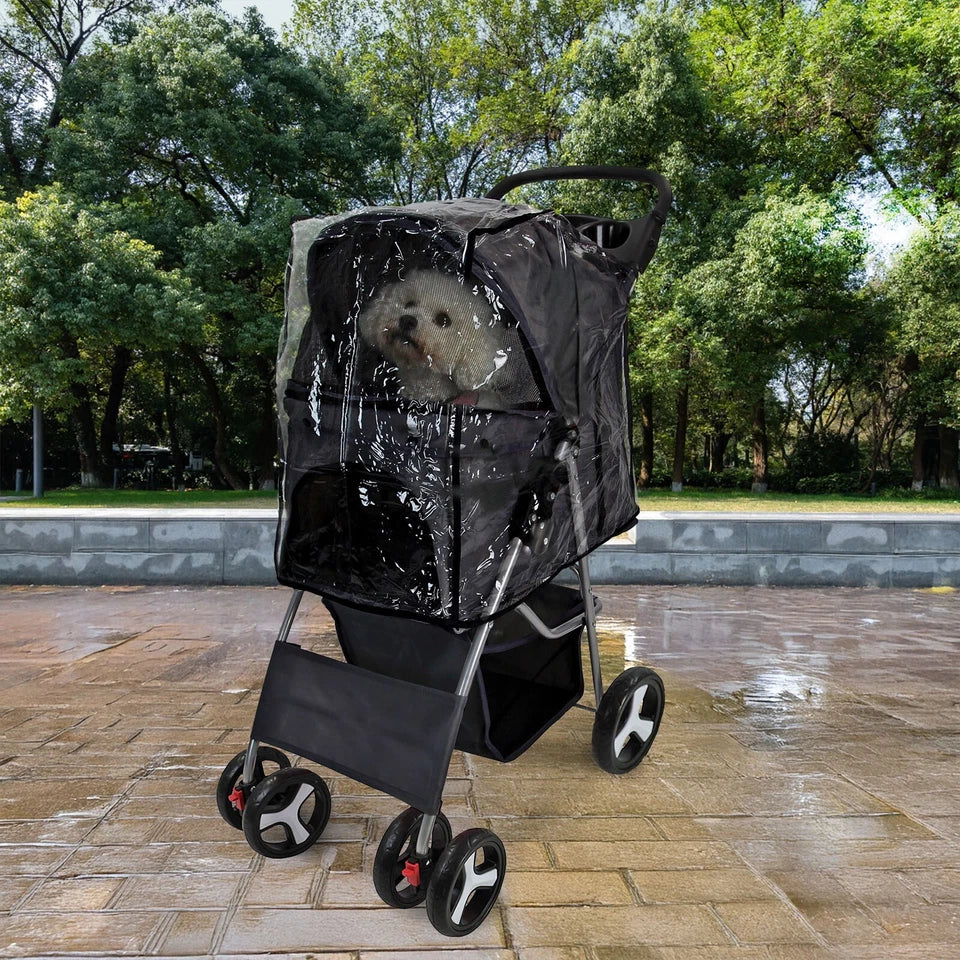 Pet Stroller Dog Cat Puppy Pram Pushchair Travel Cart Jogging Buggy Carrier Corbycart