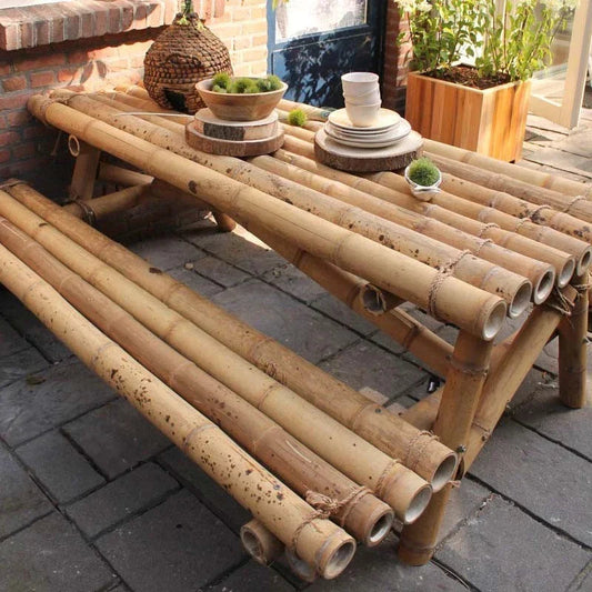 Guadua Natural Bamboo Pole 5-7cm Diameter Short Lengths Home Garden Decoration CorbyCart