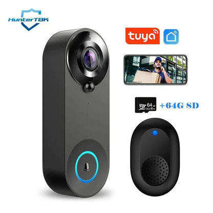 1080P Wireless Video Doorbell with Two - Way Audio Motion Detect & Night Vision HD CorbyCart