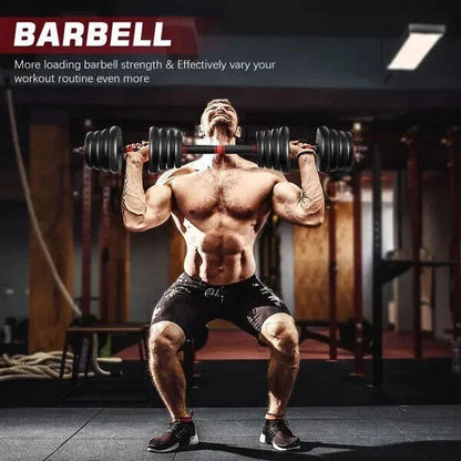 30kg Dumbbells Barbell Set with Connecting Rod CorbyCart